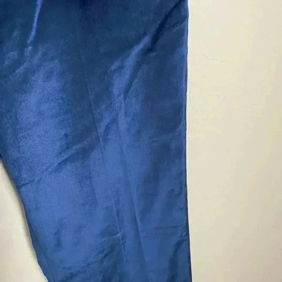 Rag & Bone Libby Velvet Cropped Pants Denim Blue Size 4 - Picture 3 of 15